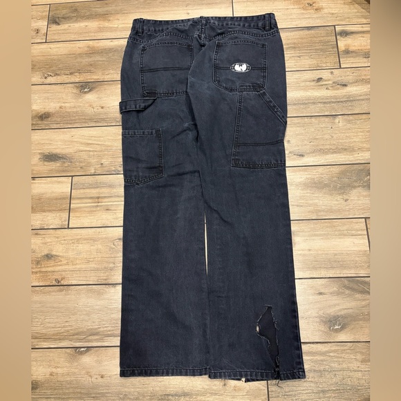 Wu Wear Black Carpenter Jeans Loose Fit Size 36W32L - Picture 1 of 9